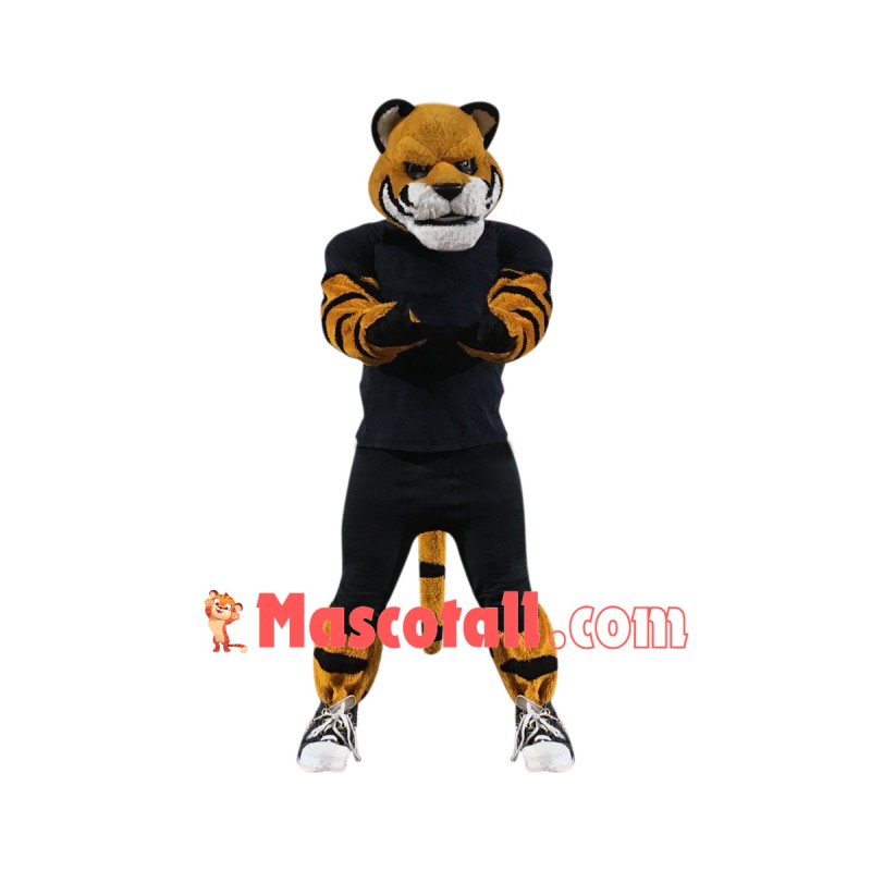 Power Sport Tiger Mascot Costume