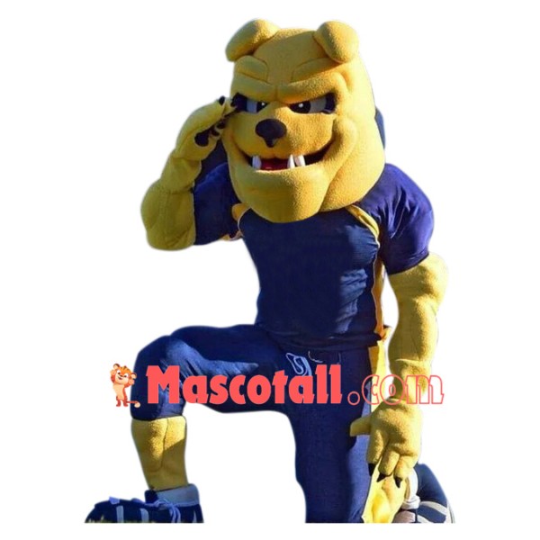 Power Sport Bulldog Mascot Costume