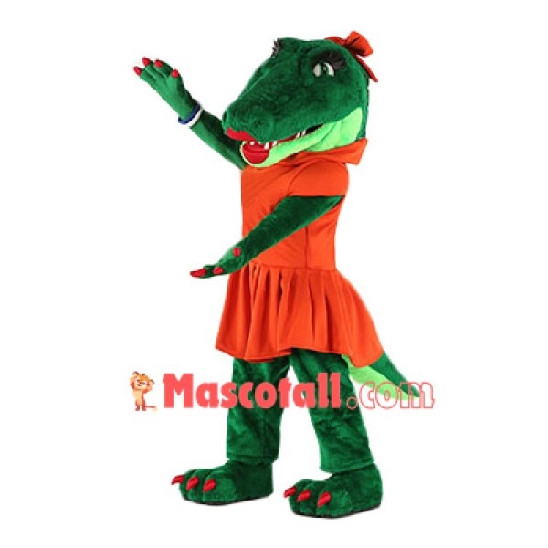 Beautiful Gator Mascot Costume