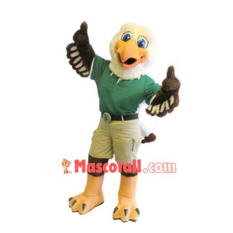 Friendly College Eagle Mascot Costume
