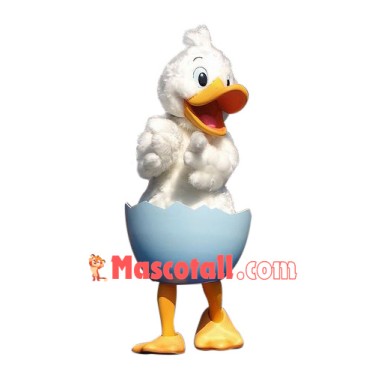 Superb White Duck Mascot Costume