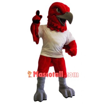 Red Sport Eagle Mascot Costume