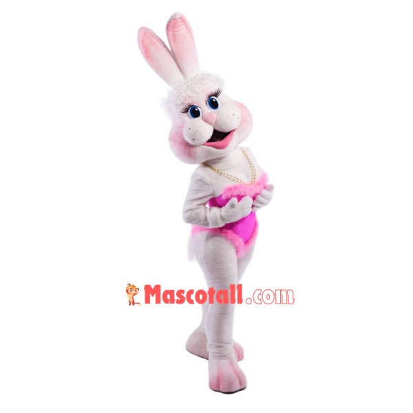 Happy Bunny Girl Mascot Costume