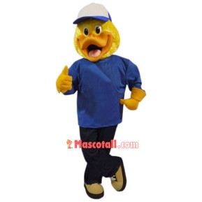 Superb College Duck Mascot Costume