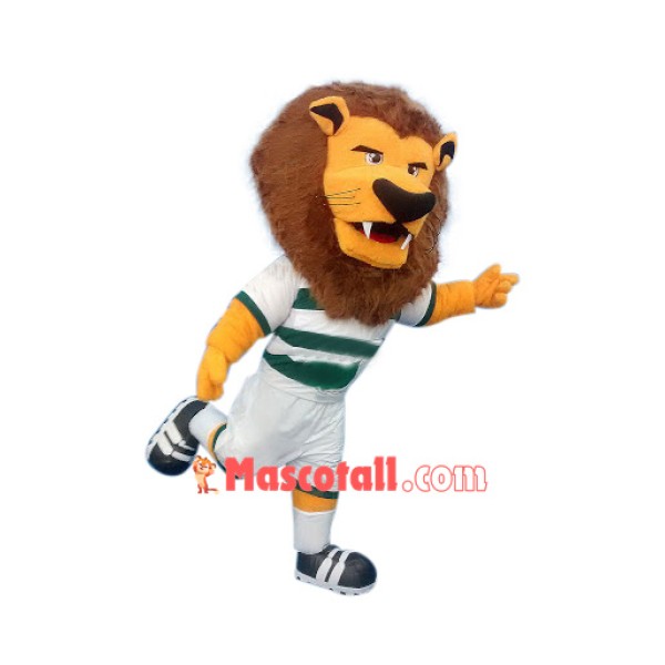 Superb Sport Lion Mascot Costume