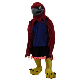 Superb Red Eagle Mascot Costume