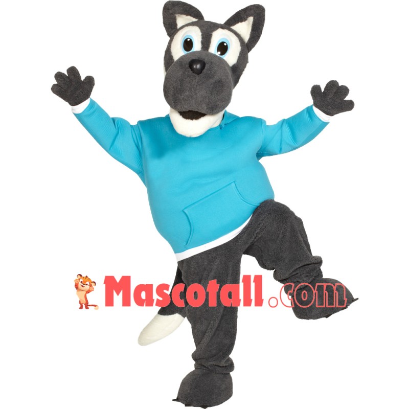 Affordable Cute Wolf Mascot Costume