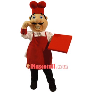 Superb Pizza Chef Mascot Costume