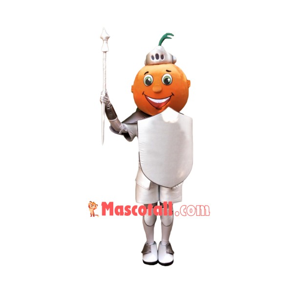 Orange Knight Mascot Costume