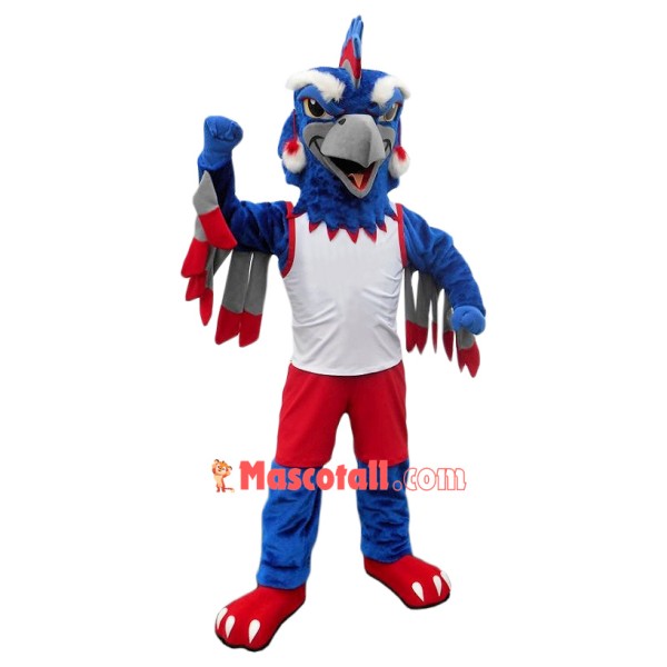 Fierce Blue Bird Mascot Costume