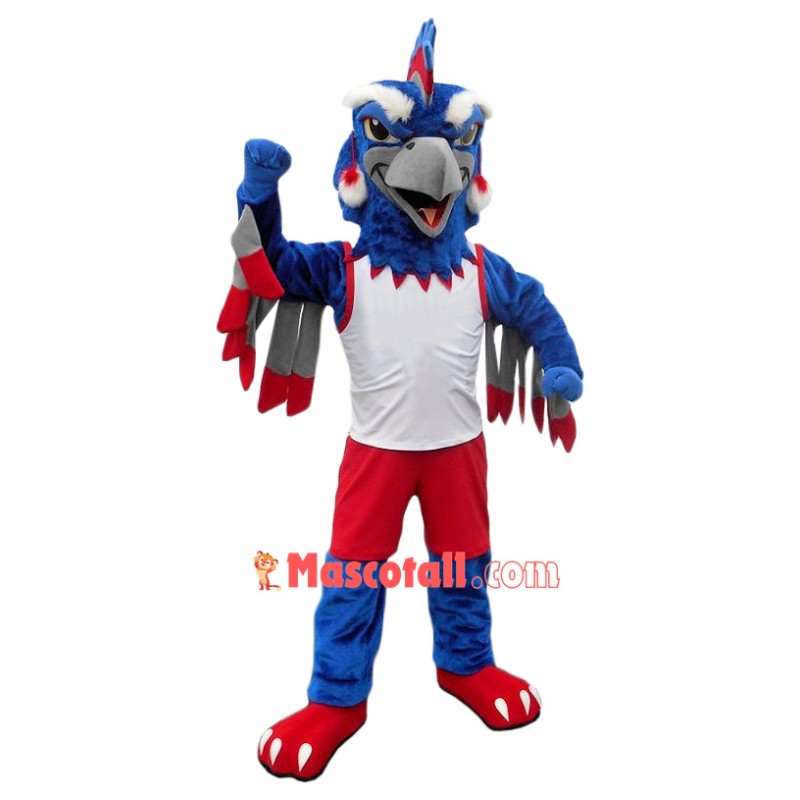 Fierce Blue Bird Mascot Costume