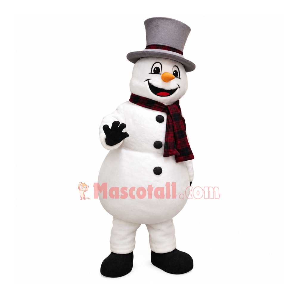 Affordable Friendly Snowman Mascot Costume