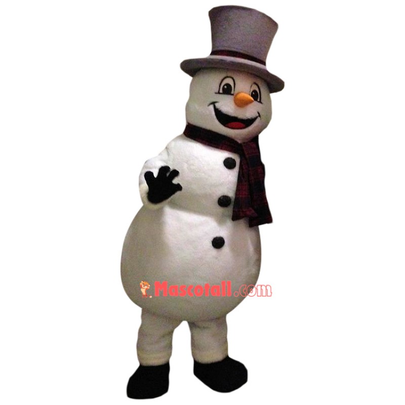 Affordable Friendly Snowman Mascot Costume