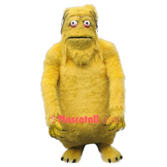Superb Yellow Monster Mascot Costume