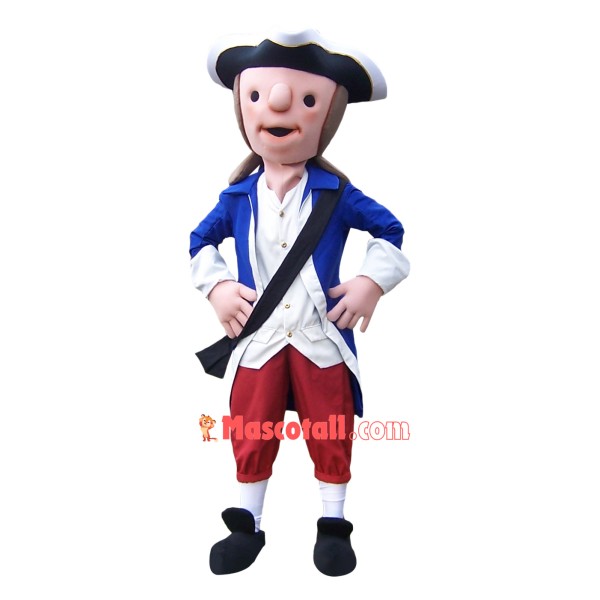 Cute Patriot Mascot Costume