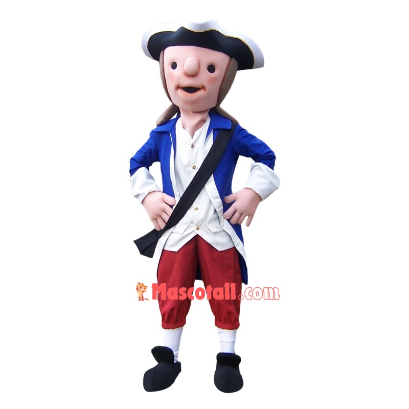 Cute Patriot Mascot Costume