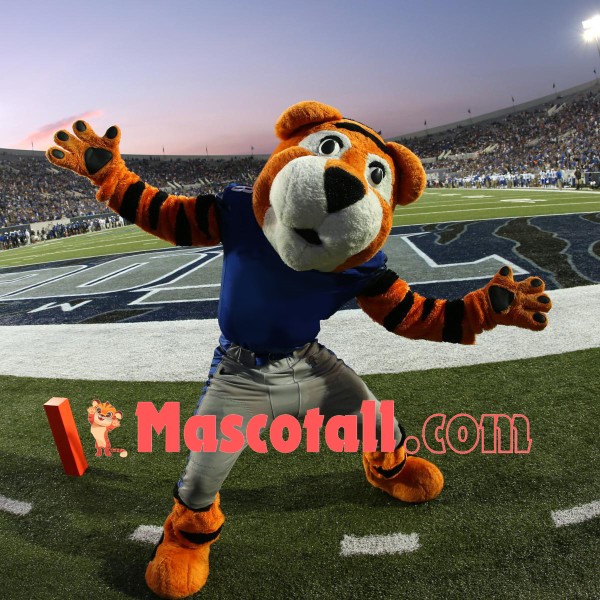 Super Power Sport Tiger Mascot Costume