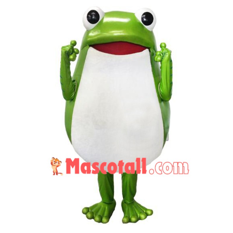 Funny Green Frog Mascot Costume