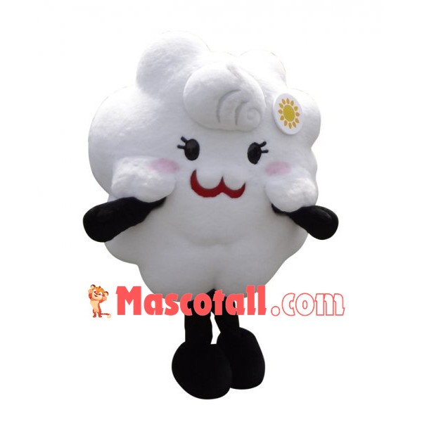 White Cloud Mascot Costume