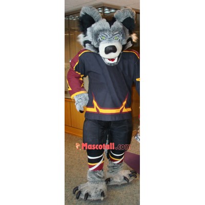 Superb Fierce Wolf Mascot Costume