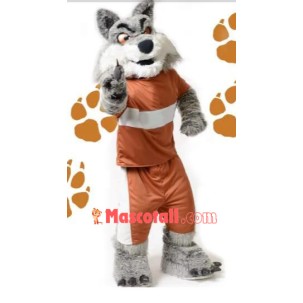 Superb Power Wolf Mascot Costume