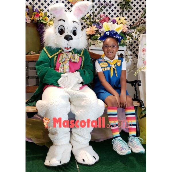 Easter Green Wendell Rabbit Mascot Costume