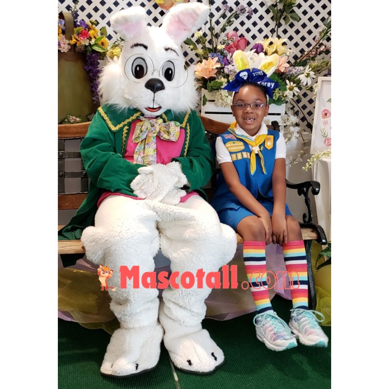 Easter Green Wendell Rabbit Mascot Costume