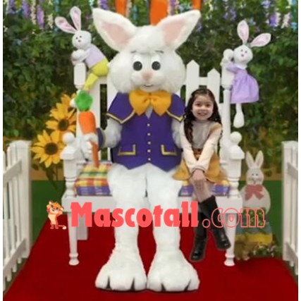 Super Cute Easter Bunny Mascot Costume