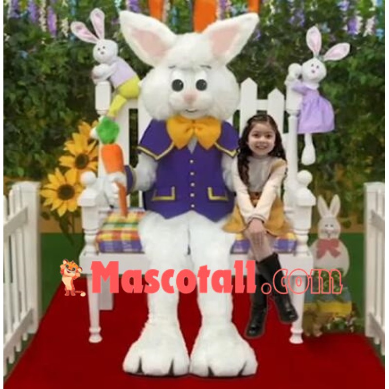 Super Cute Easter Bunny Mascot Costume