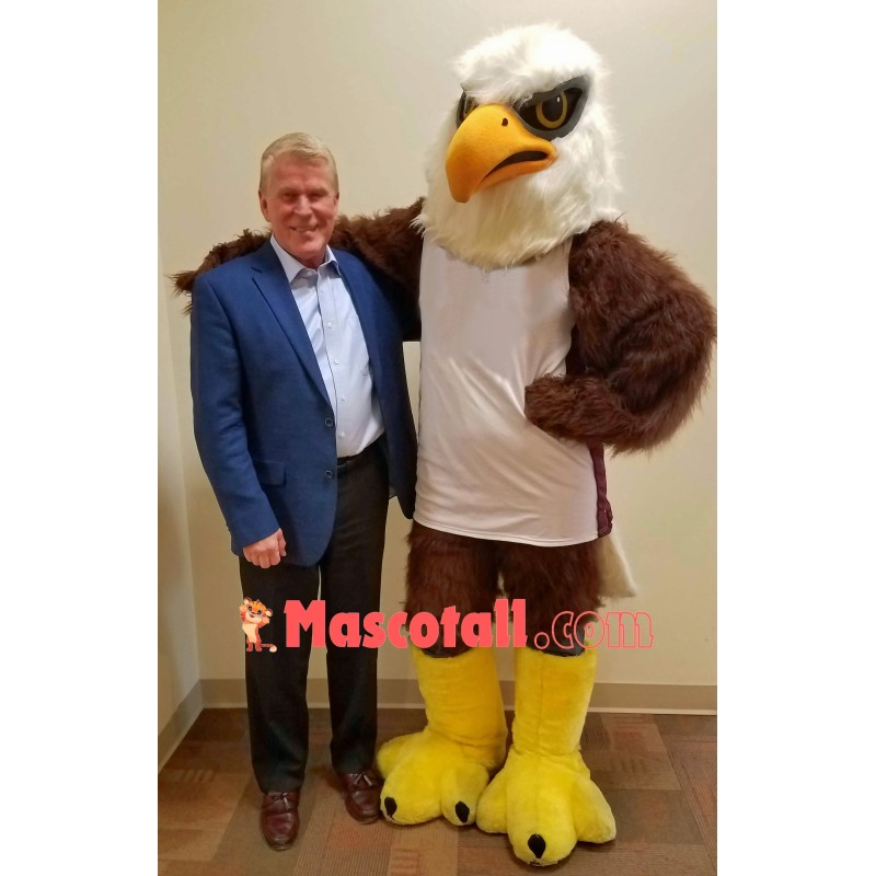Friendly Sport Eagle Mascot Costume