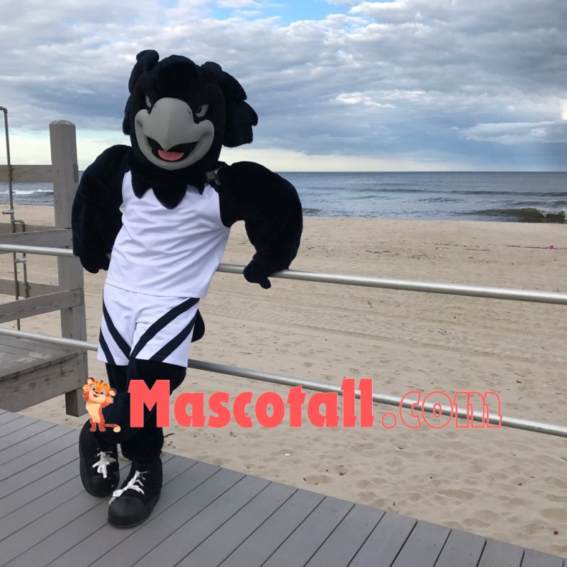 Black College Hawk Mascot Costume