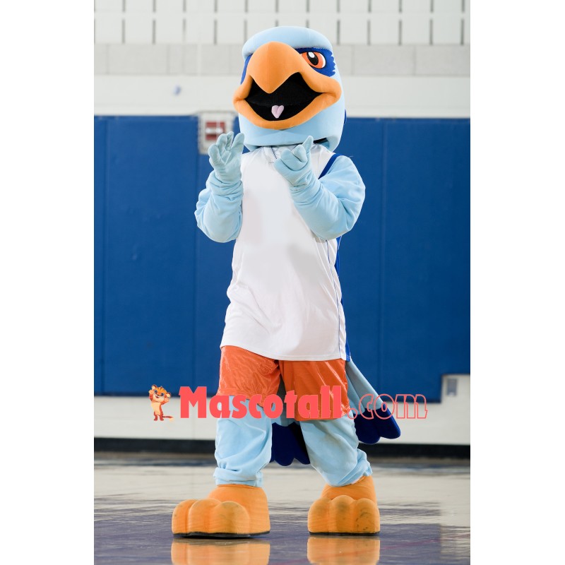 Blue Sport Eagle Mascot Costume