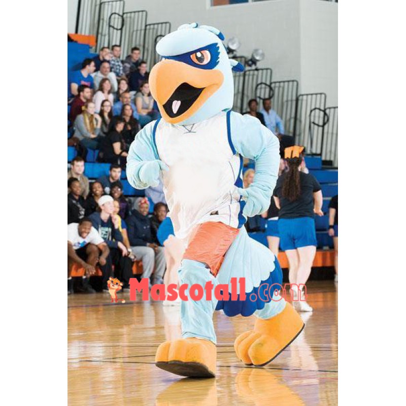 Blue Sport Eagle Mascot Costume
