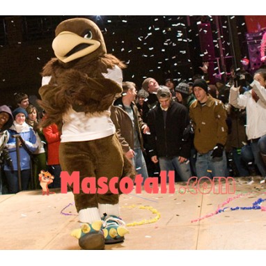 Sport Brown Hawk Mascot Costume