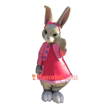 Lily Bobtail Rabbit Mascot Costume