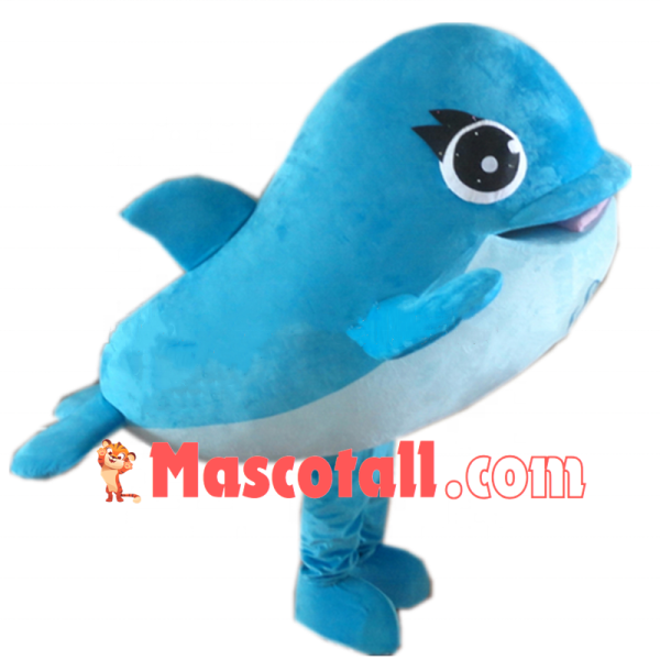Affordable Blue Whale Mascot Costume