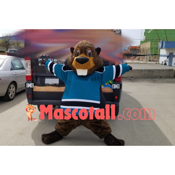 Happy Animal Beaver Mascot Costume