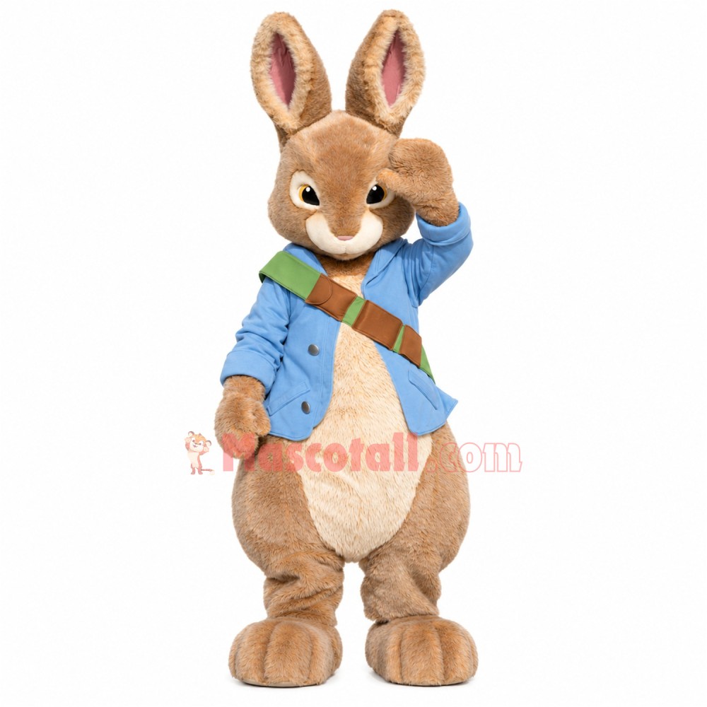 Superb Realistic Peter Rabbit Mascot Costume