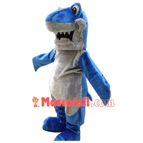 Superb Lightweight Blue Shark Mascot Costume