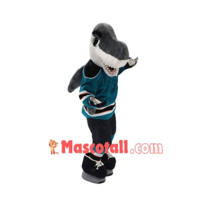 Friendly Sport Shark Mascot Costume