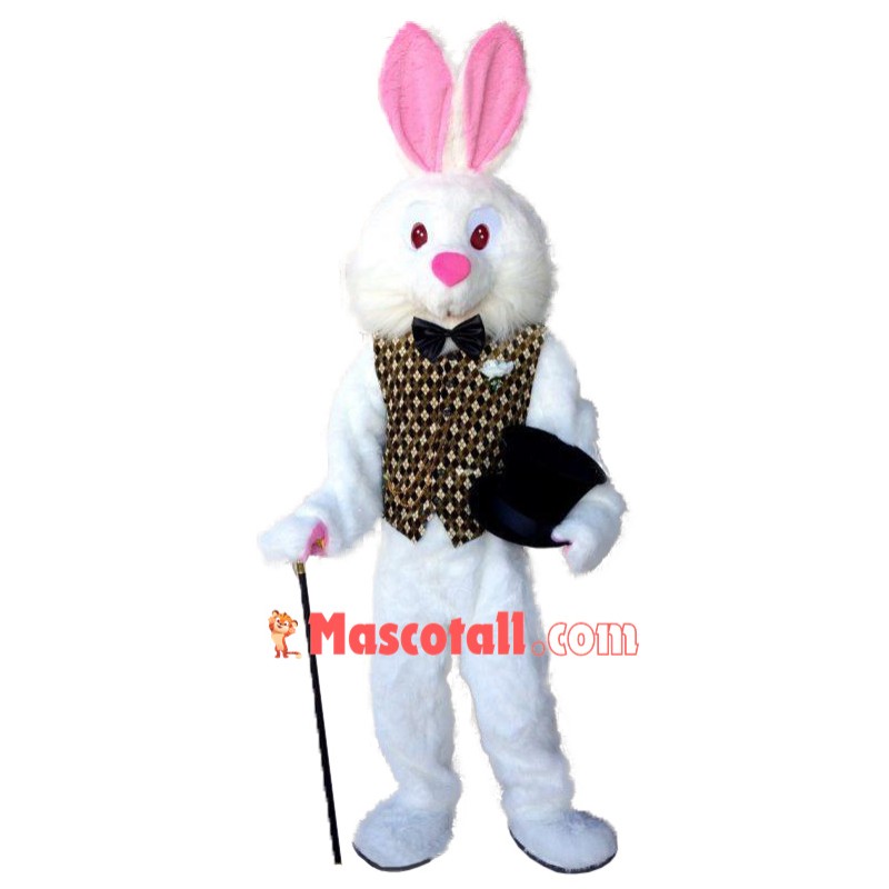 Red Eye Easter Bunny Mascot Costume