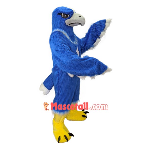Superb Blue Eagle Mascot Costume