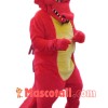 Superb Red Dragon Mascot Costume