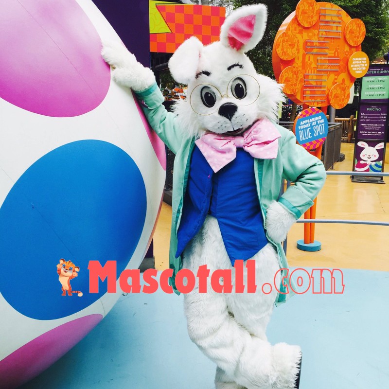Green Easter Wendell Rabbit Mascot Costume