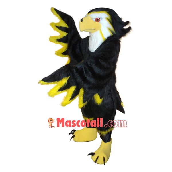 Fierce Black Hawk Mascot Costume