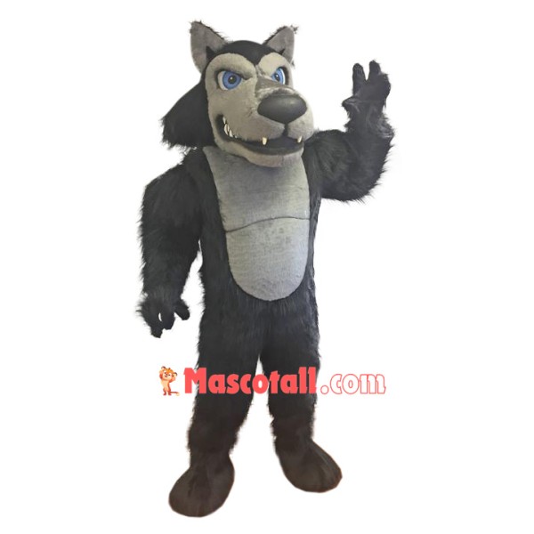 Black Power Fierce Wolf Mascot Costume