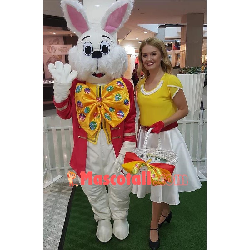 Red Wendell Rabbit Mascot Costume