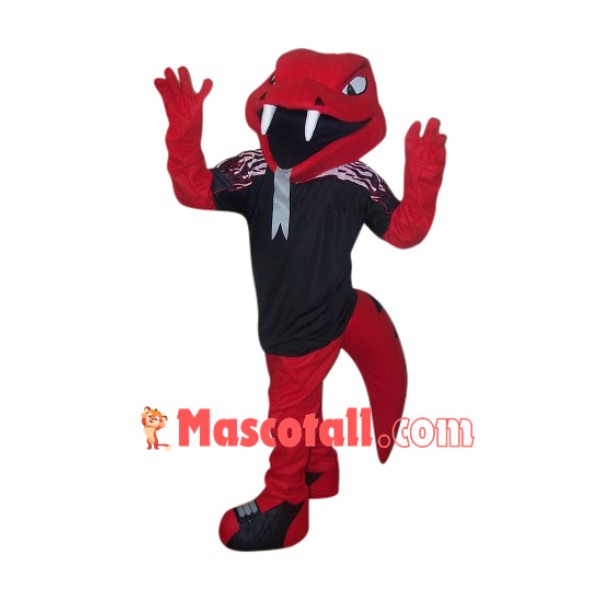 College Red Cobra Mascot Costume