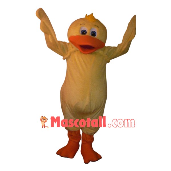 Happy Yellow Duck Mascot Costume