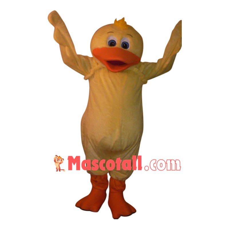 Happy Yellow Duck Mascot Costume